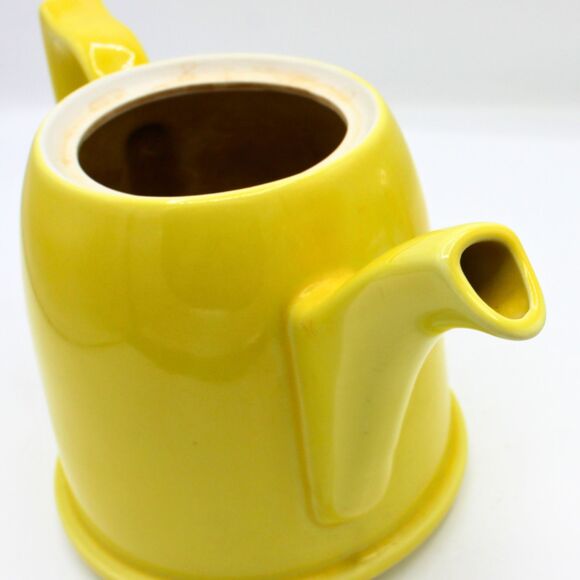 Vintage Yellow Hall Teapot Insulated Ceramic Cozy Hot Pot Retro Kitchen Decor - Picture 6 of 8